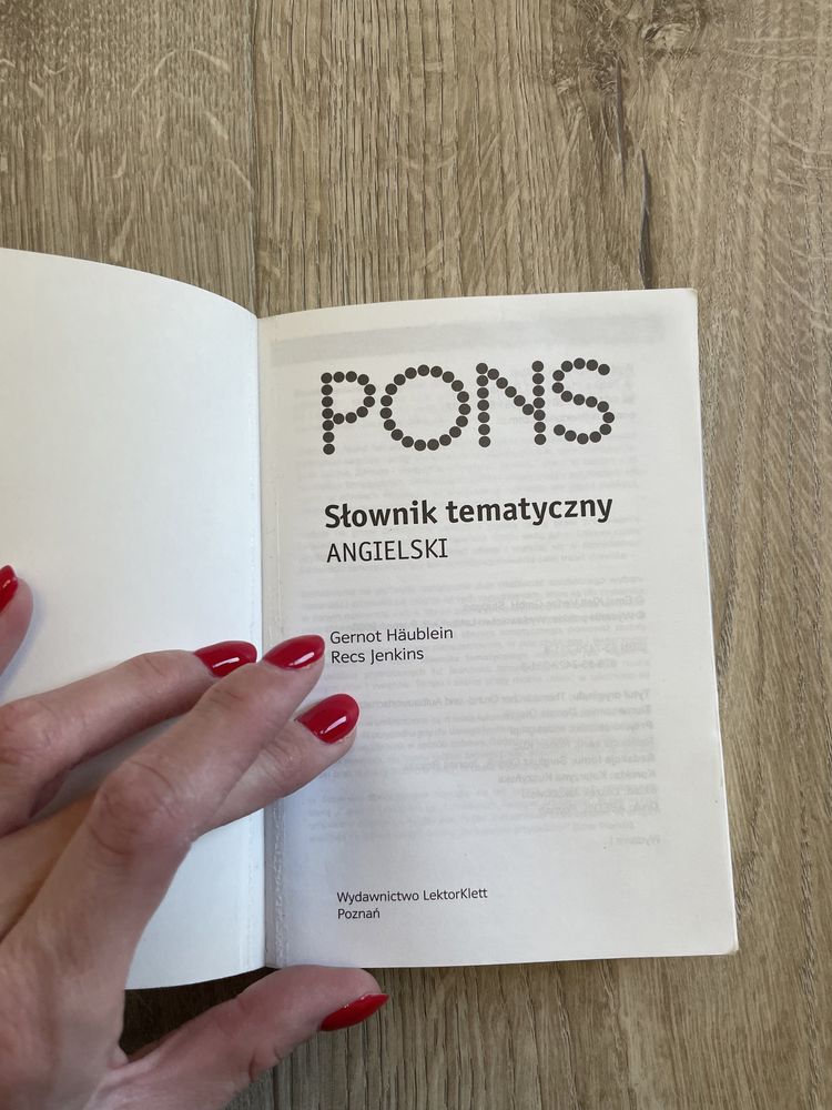Pons słownik tematyczny angielski 11000 haseł i zwrotów