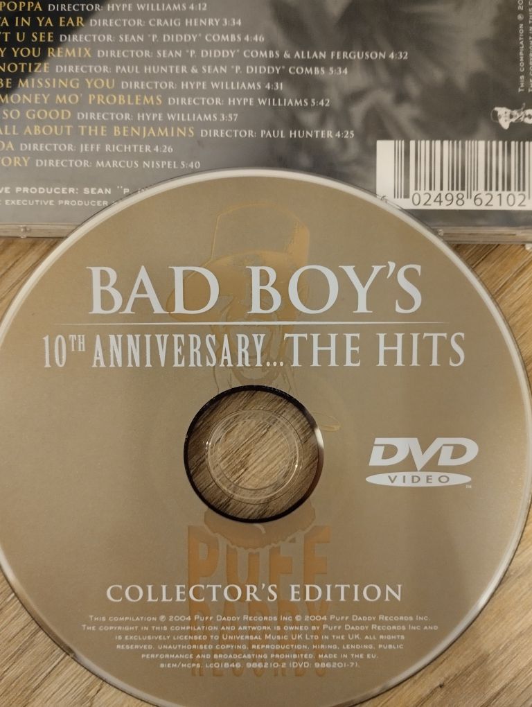 Bad boy's 10th anniversary... the hits CD + dvd

+ Singiel tribute to