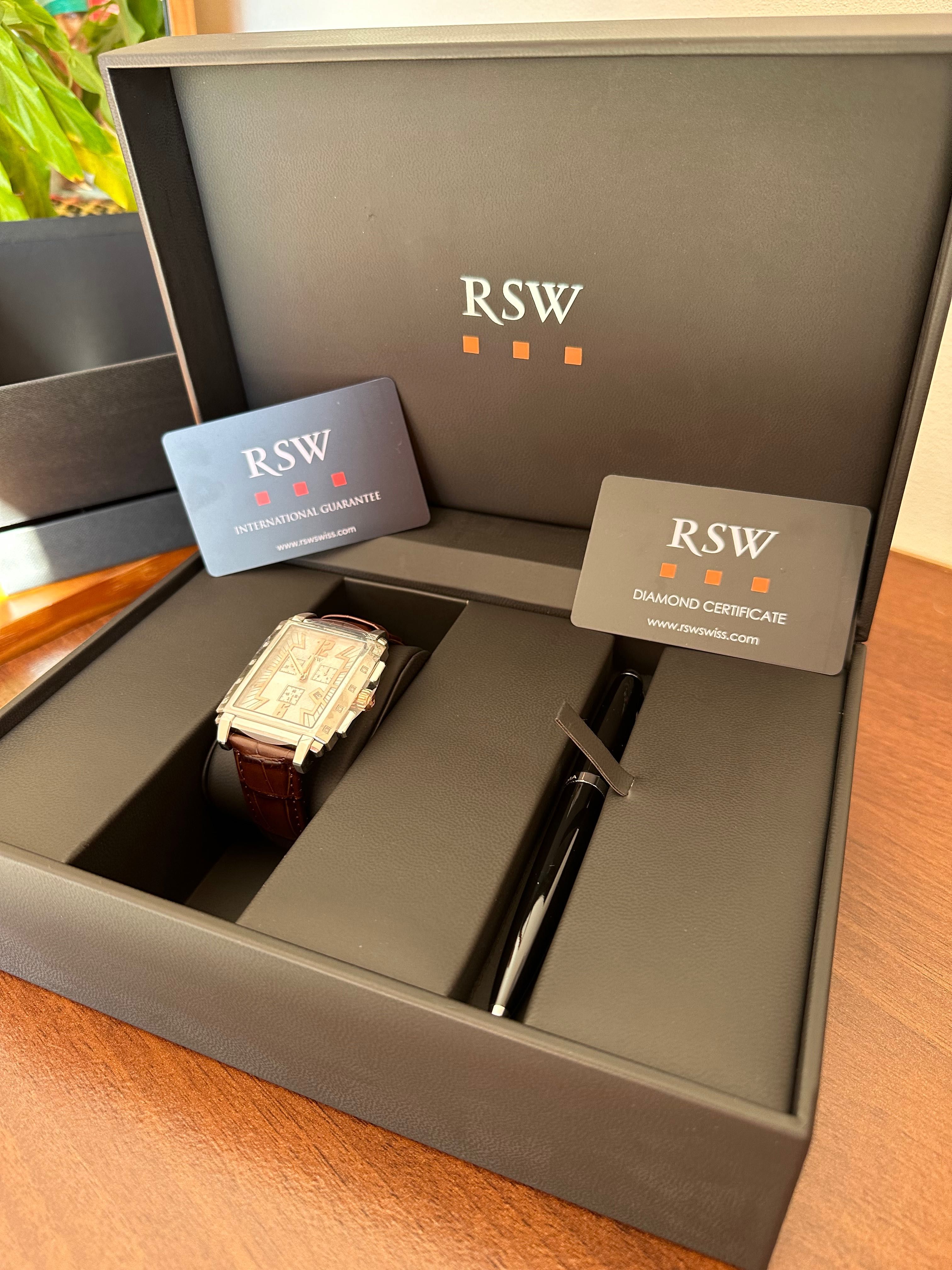 Rsw relógio de luxo Novo