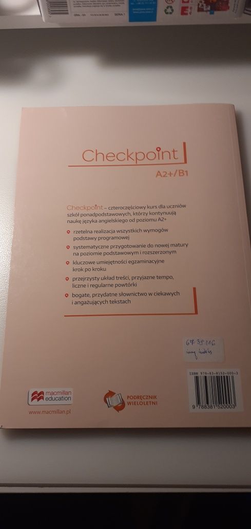 Checkpoint A2+/B1 podręcznik