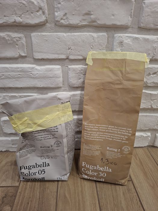 Fuga Kerakoll nr 05 - 0,5 kg oraz nr 30 - 1,3 kg