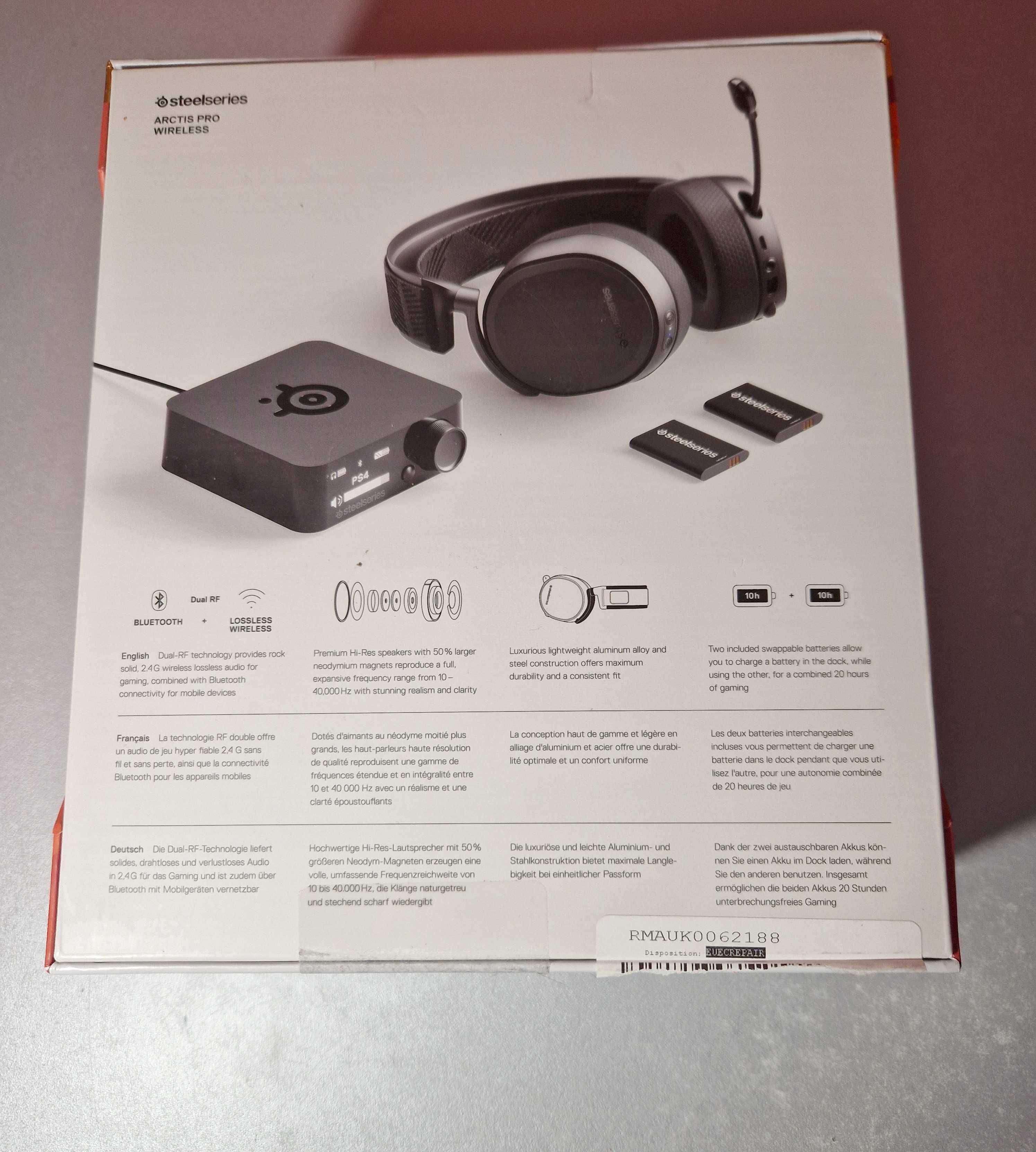 Słuchawki bezprzewodowe STEELSERIES ARCTIS PRO Wireless