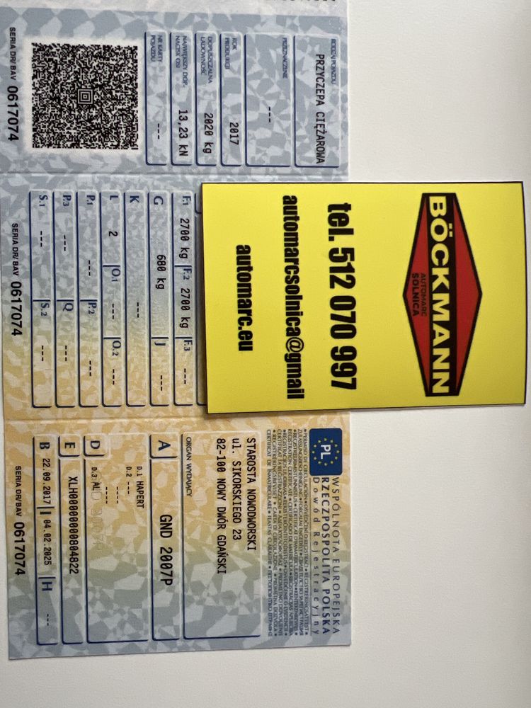 Hapert przyczepa skrzyniowa 5x2m  2017r
