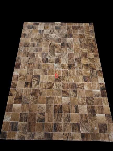 Dywan Patchwork Skóra Bydlęca Naturalna Skóra z Krowy Dywany