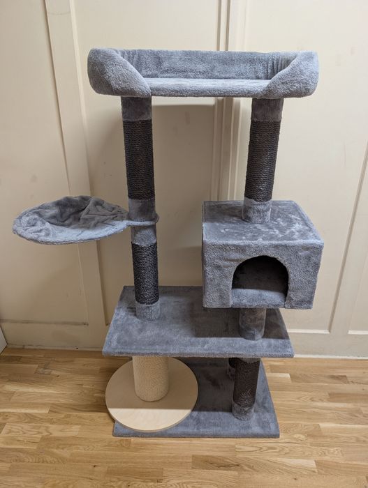 Nox Drapak dla Kota Ciemnoszary 95x42x135cm Używany DUŻY