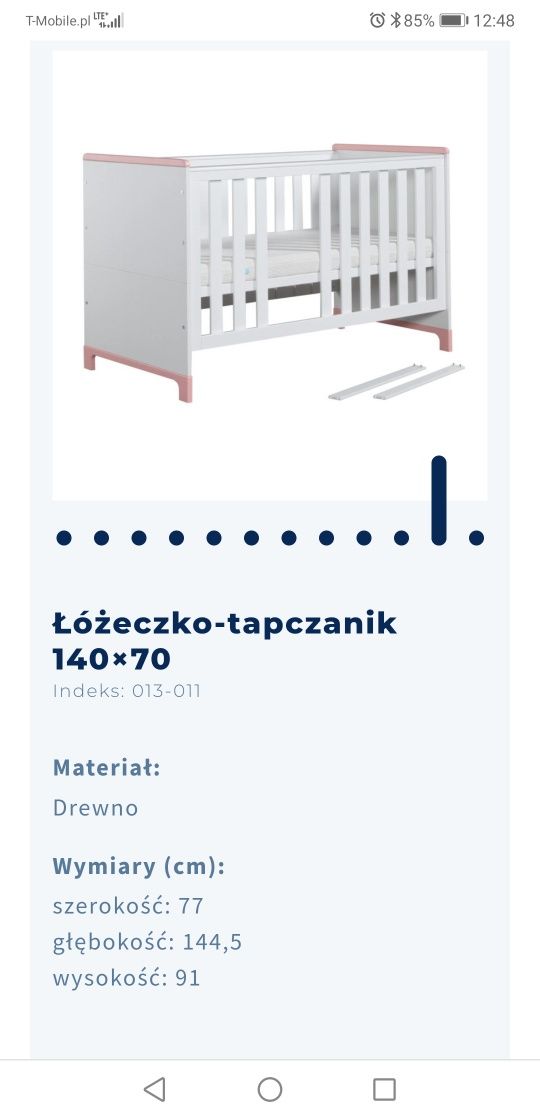 Łóżeczko Pinio Mini