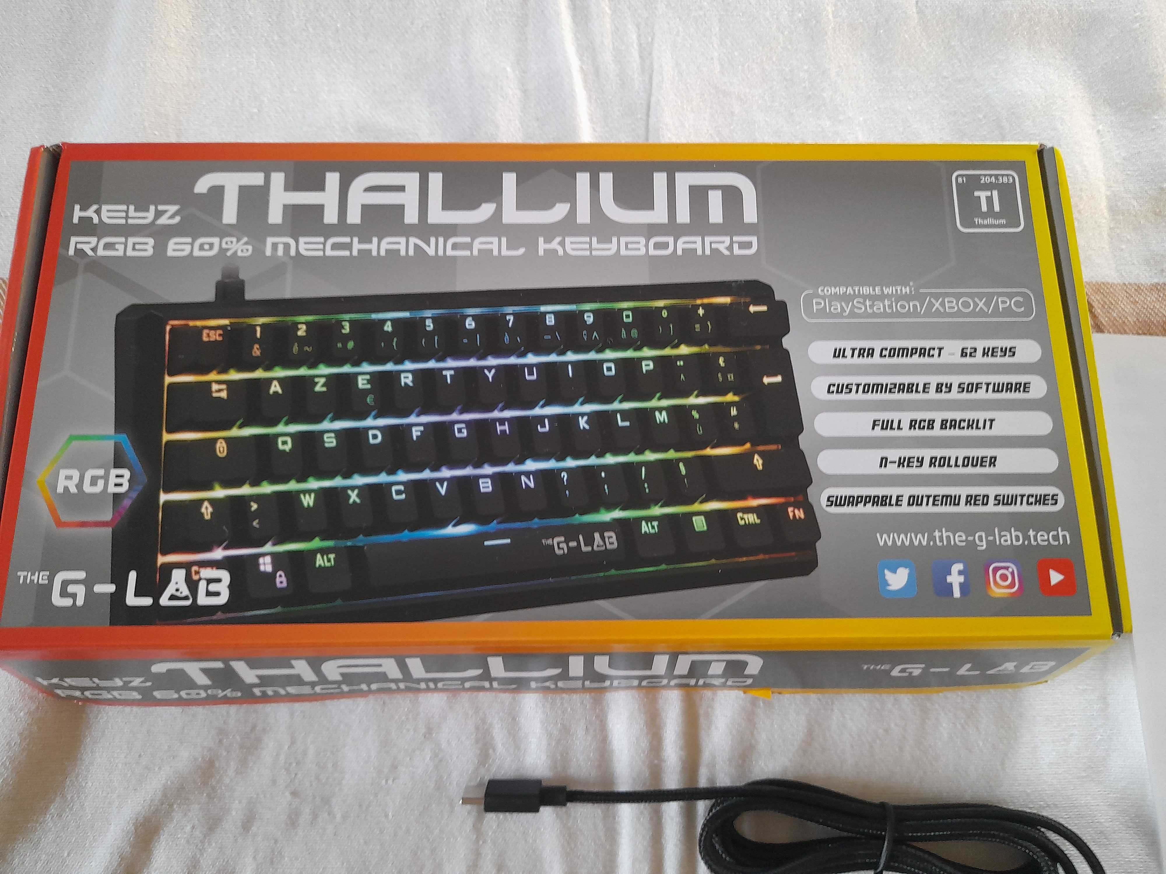 The G-Lab - Keyz Thallium - Mechaniczna klawiatura 60%