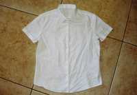 Детская белая приталенная рубашка блузка GEORGE 135-140