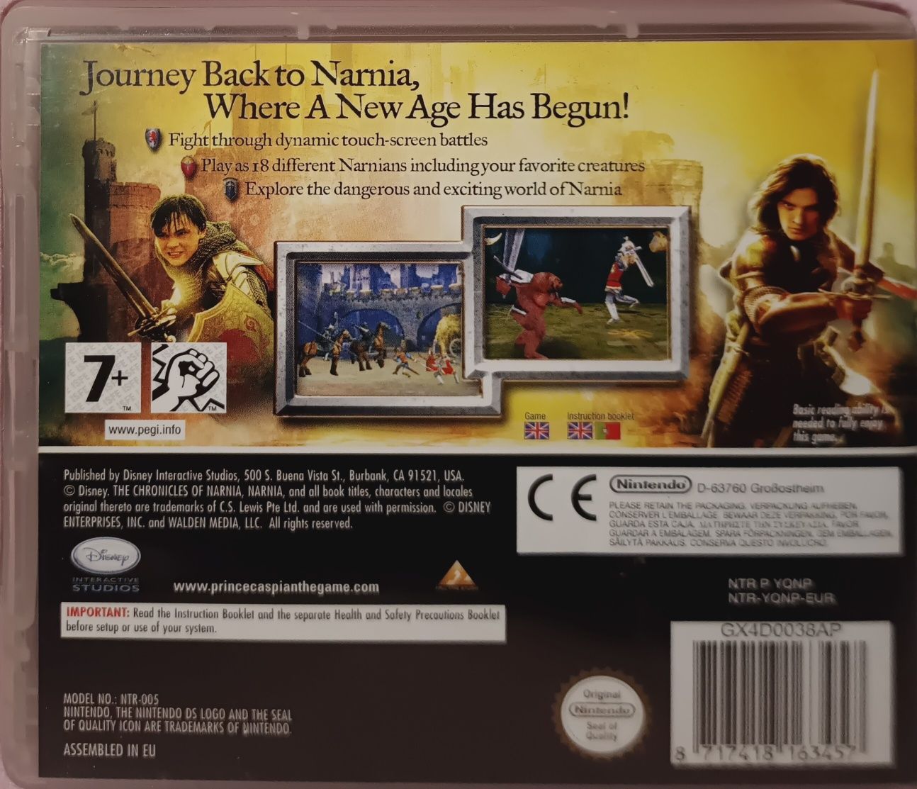 The chronicles of Narnia prince caspian Nintendo ds