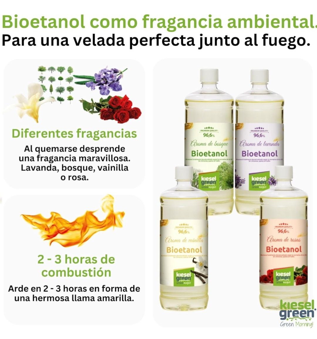 Bioetanol 12 x 1 litro com fragrâncias