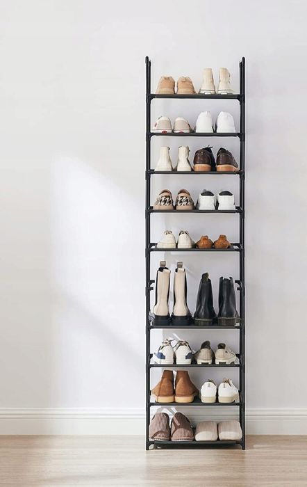 Nowy czarny stojak organizer na buty