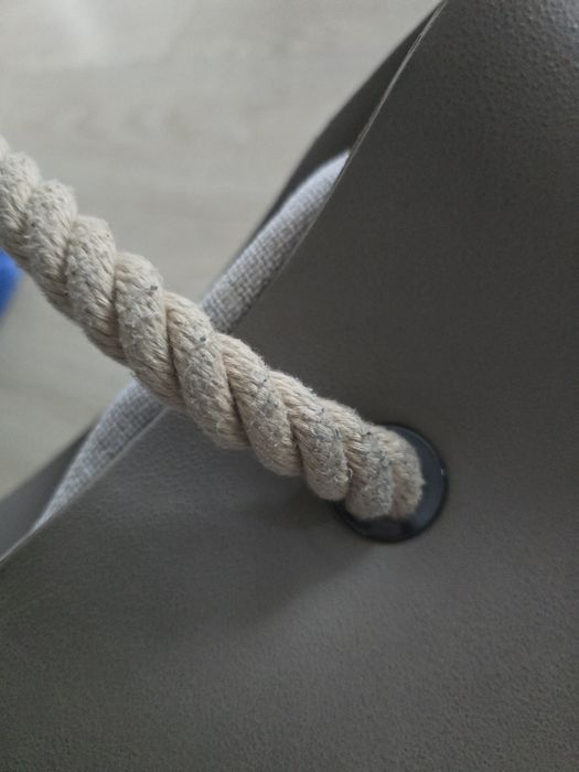 O bag torba kolor beżowy dodatkowe uchwyty