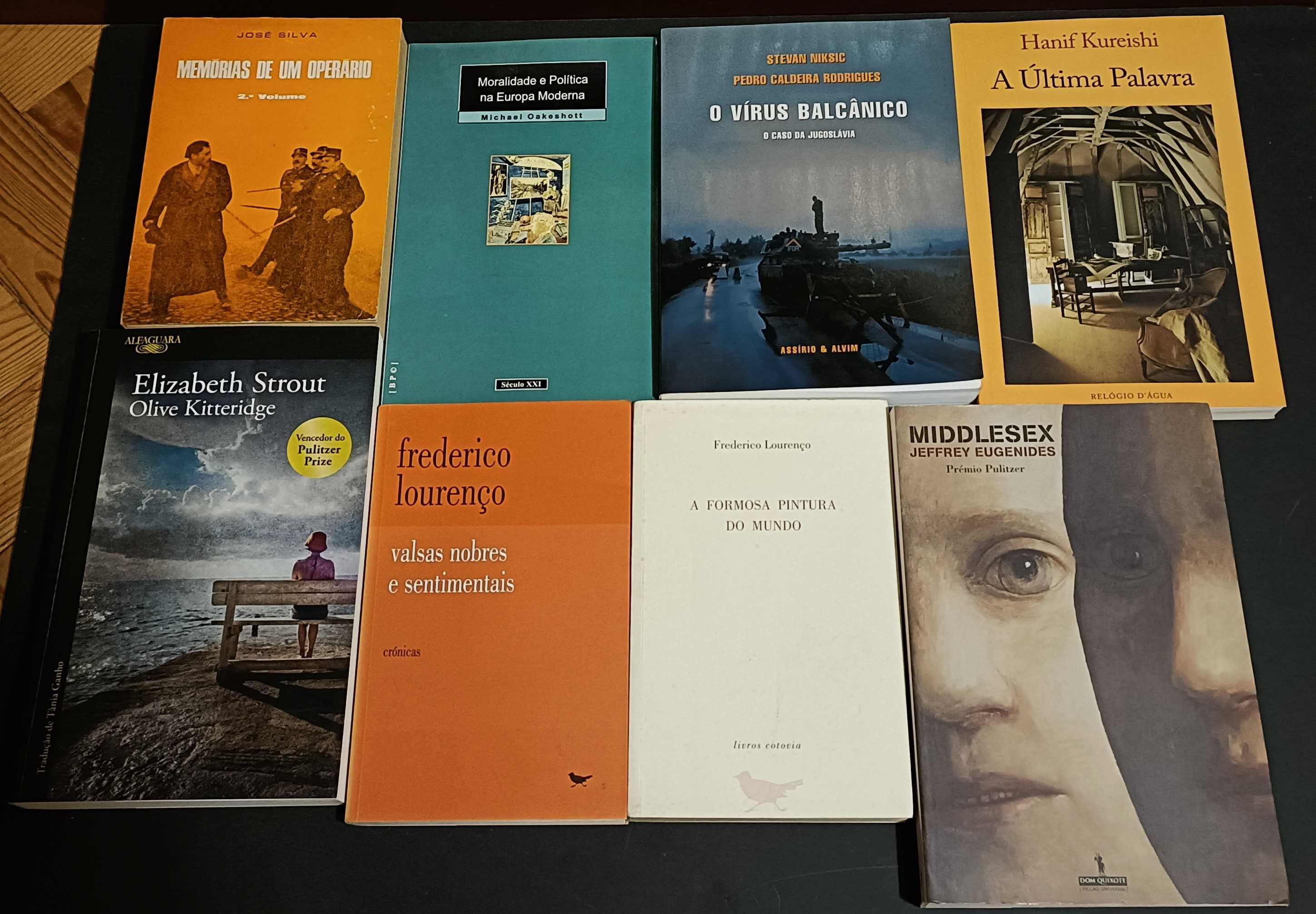 Lote 34 livros. Literatura variada de grande qualidade. Só 275€.