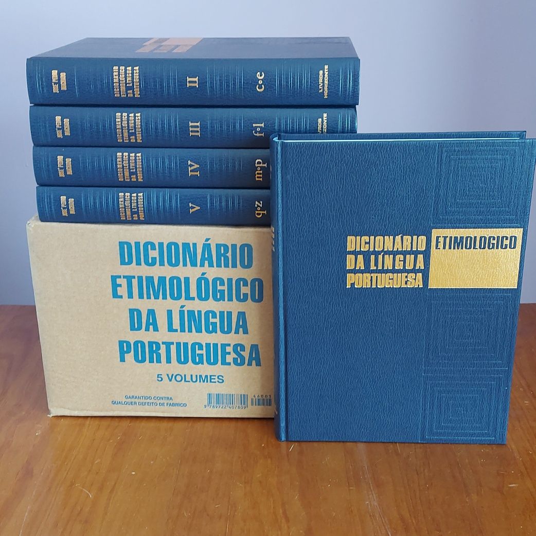 Dicionário etimológico José Pedro Machado - 5 livros - promoções