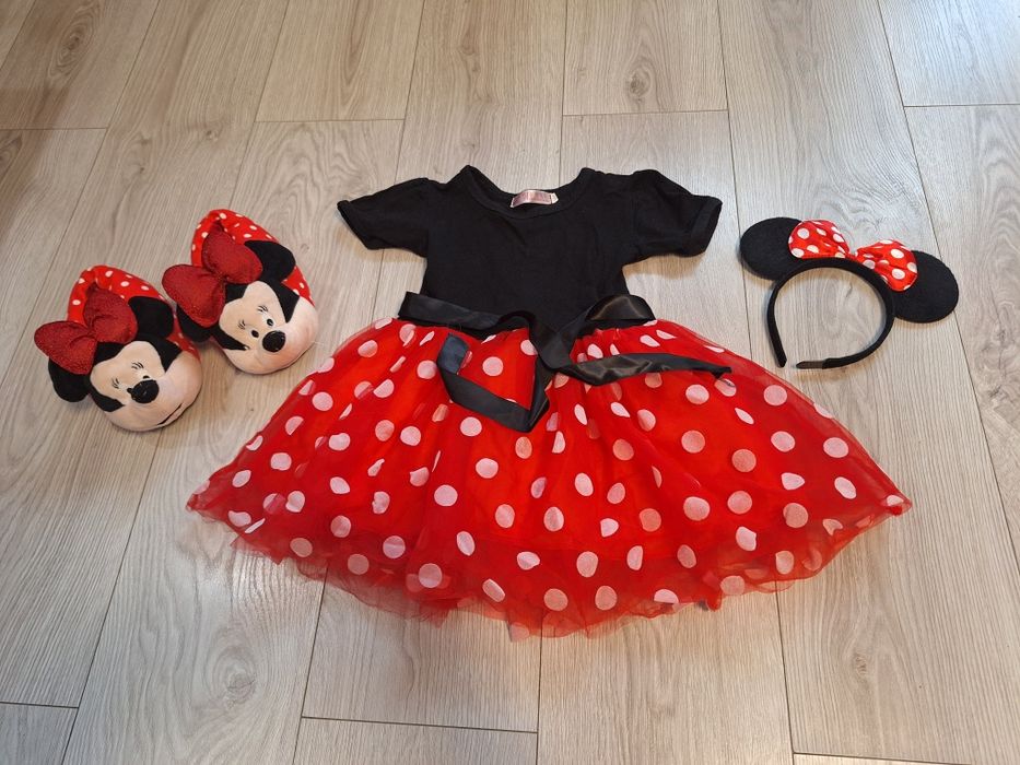 Strój Myszka Minnie + pantofelki + Opaska rozmiar 100
Stan bdb.
Zapra