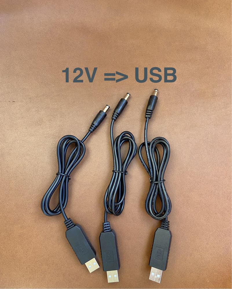 Кабель для роутера 12V to USB/  Живлення wifi від павербанку