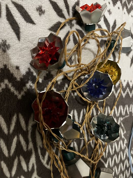 Lampki choinkowe z okresu PRL