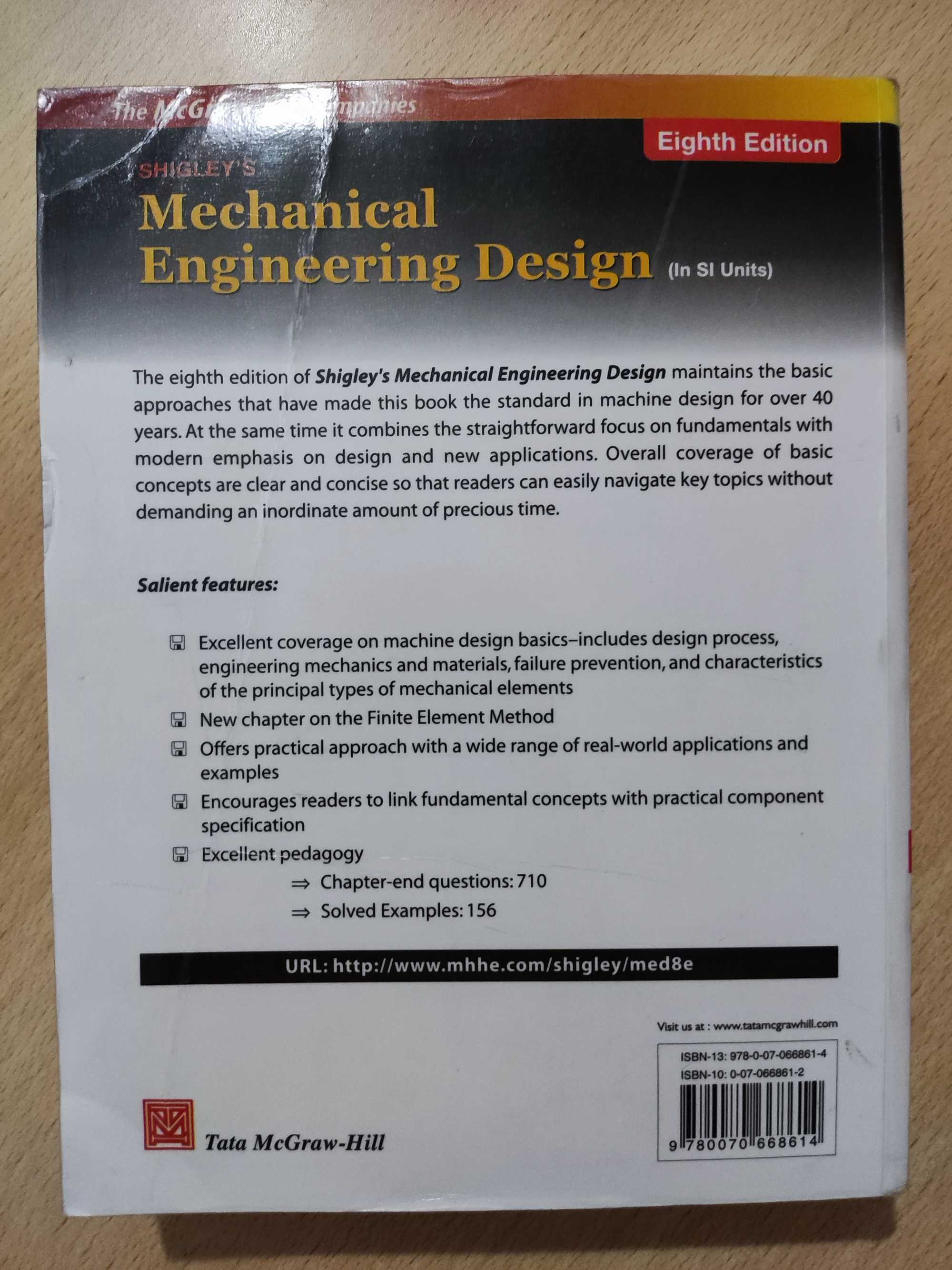 Livro Mechanical Engineering Design - Joseph Shighley - 8ª Edição