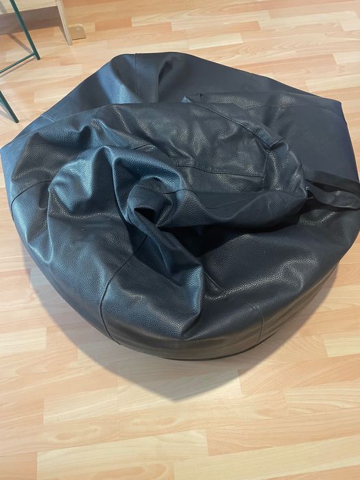 Puff couro sintetico