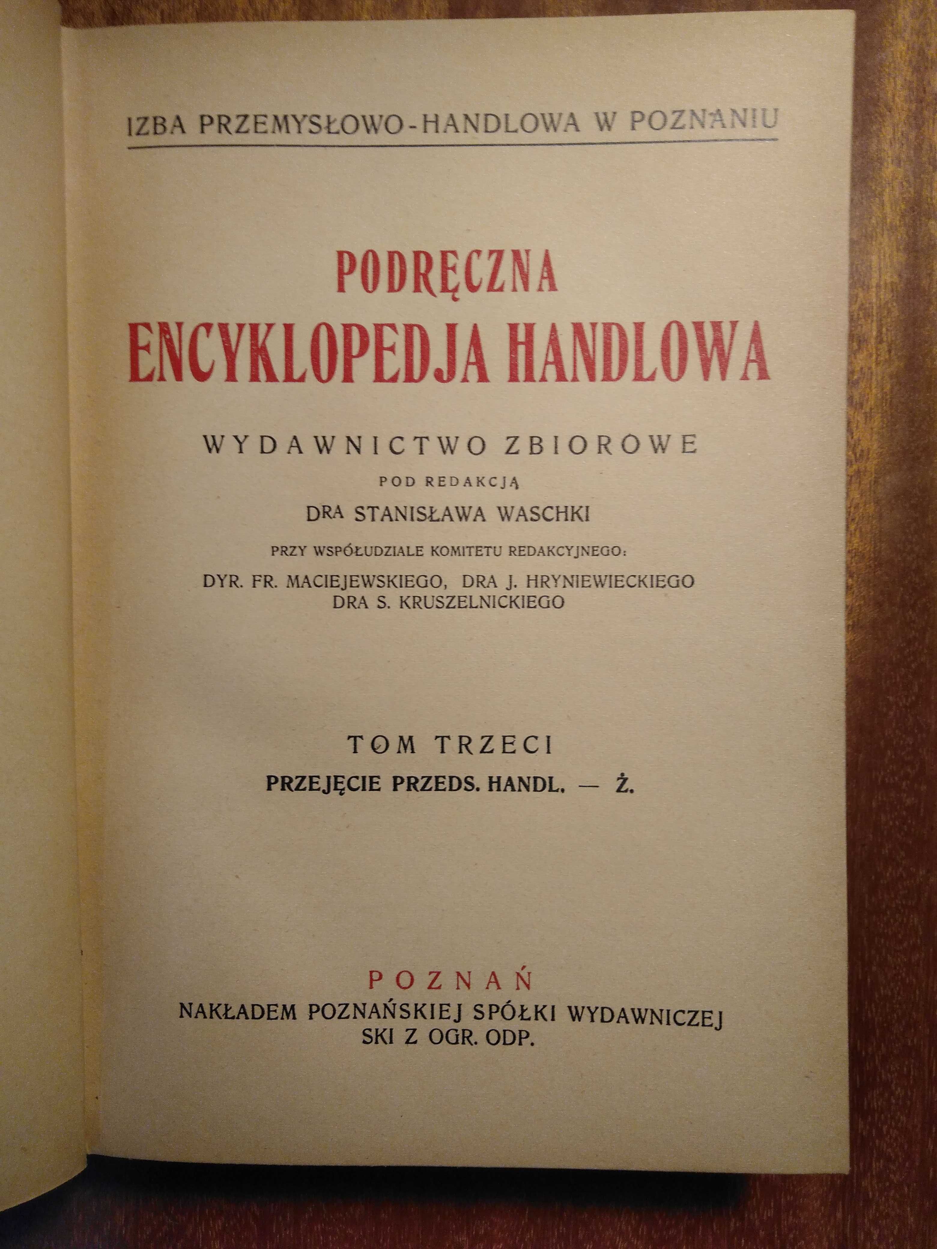 Podręczna Encyklopedja Handlowa - 1931
