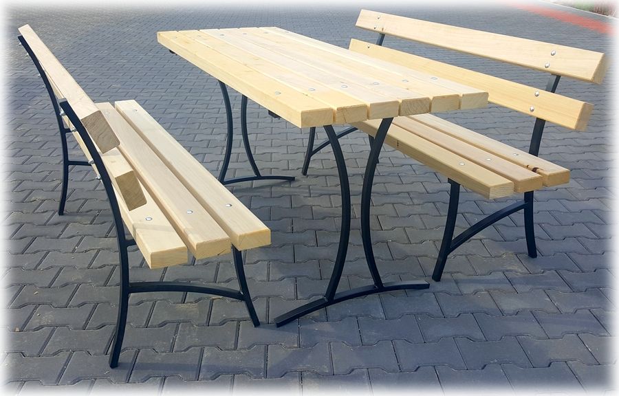 Nogi do ławki ławeczki, stolika ogrodowego - kpl proszek