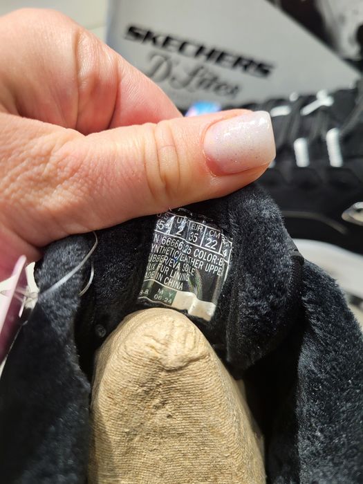 Кросівки жіночі утеплені Skechers 66666125 BLK оригінал
