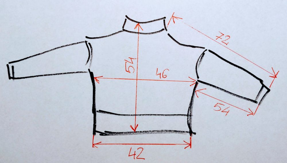 Krótki sweter sweterek TATUUM rozmiar S zgaszona czerwień 100% wełna