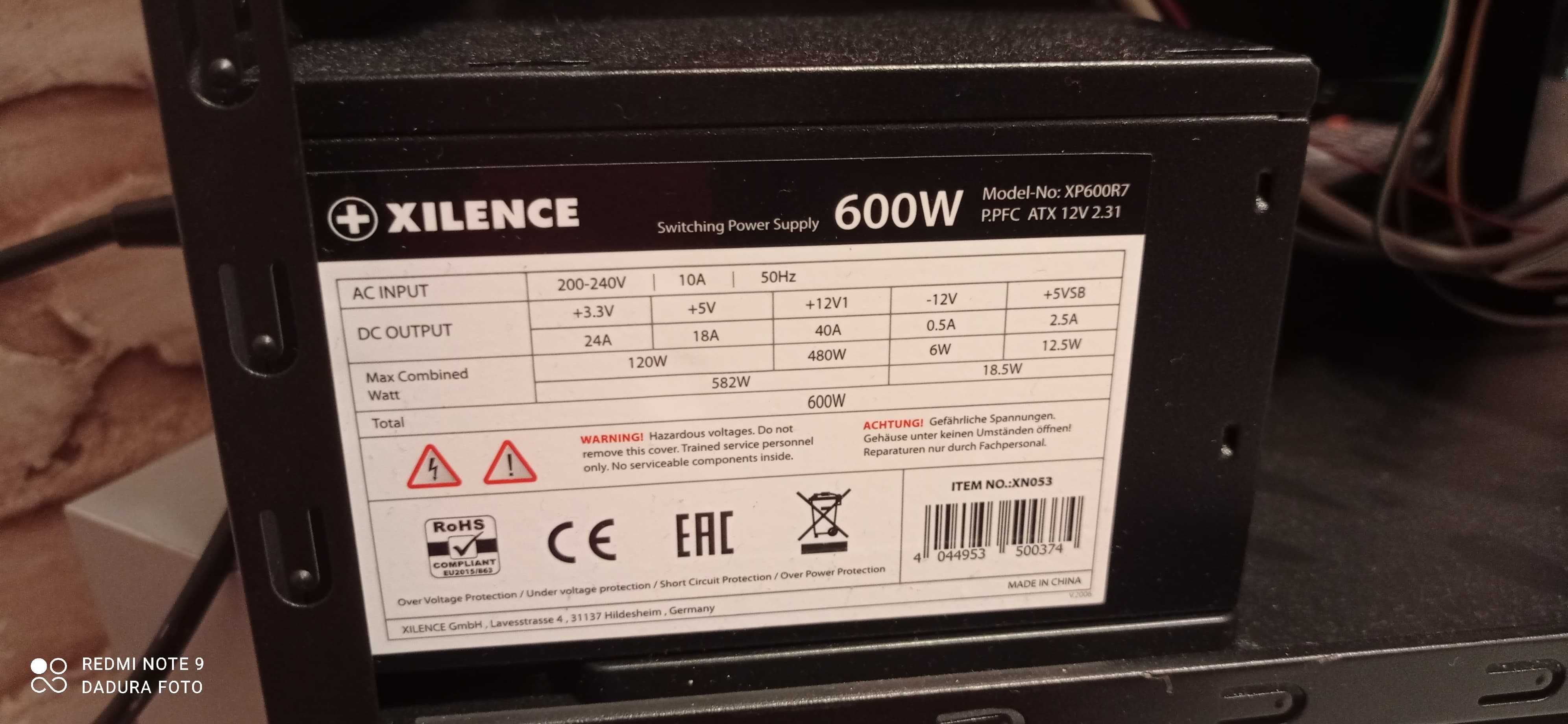 Sharkoon Vaya i5 9400F 16GB 240GB Gtx 650Ti 2GB
