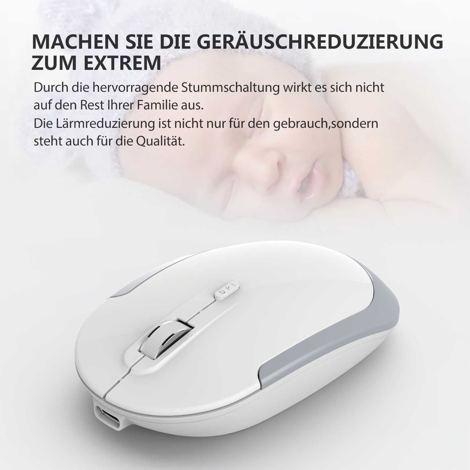 Cienka Klawiatura iClever GK03 2.4G, Srebrna, z Myszką
