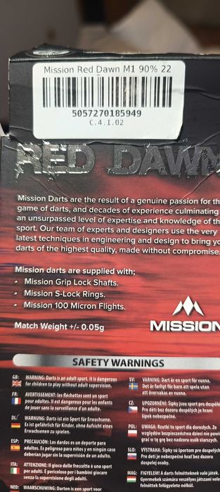 lotki dart mission 22gr