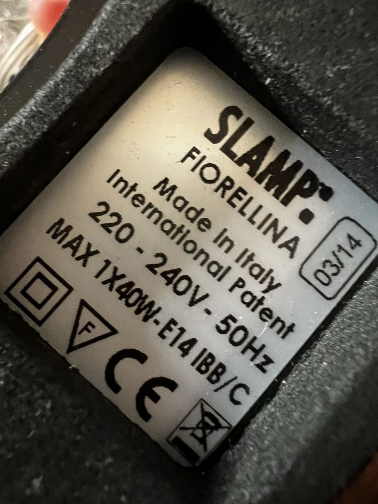 Designerska lampka stołowa SLAMP Florellina