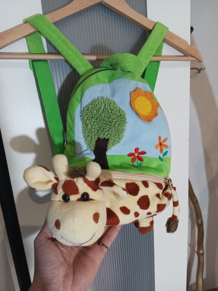 Plecak pluszowy z żyrafą