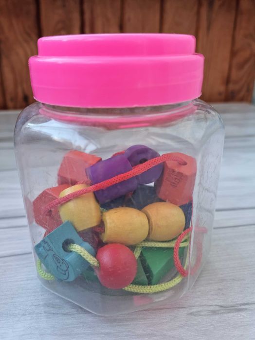 Деревянная шнуровка игра