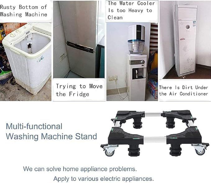 podstaw mobilny stojak pod pralkę lodówkę na kółkach do 300 kg vv