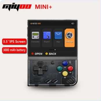 Консоль MIYOO MINI PLUS + 8000 вбудований ігор 64GB TRANS-BLACK