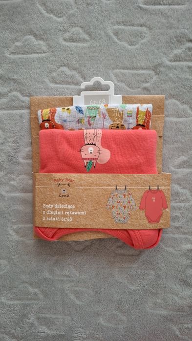 Боді дитячі з довгим рукавом 68 розміру НАБІР з 2шт.