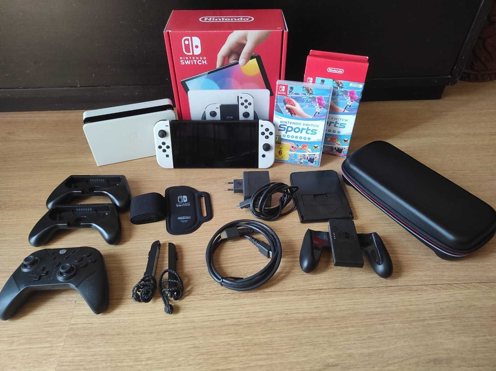 Nintendo Switch OLED +Jogo +Acessórios + Comando Extra (ver descrição)