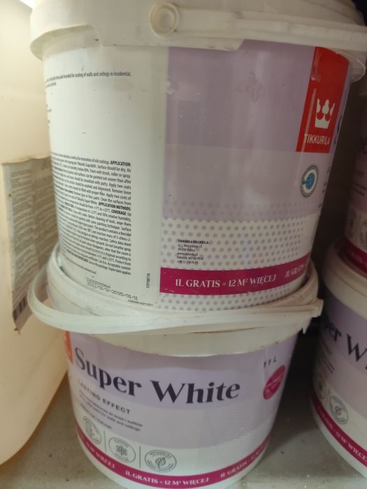 Farba tikkurila super white 11l