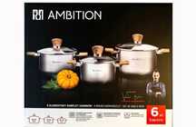 Garnki ambition komplet nowy