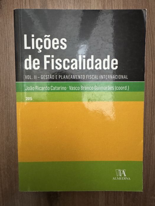 Lições de Fiscalidade Vol. II  (direito fiscal)