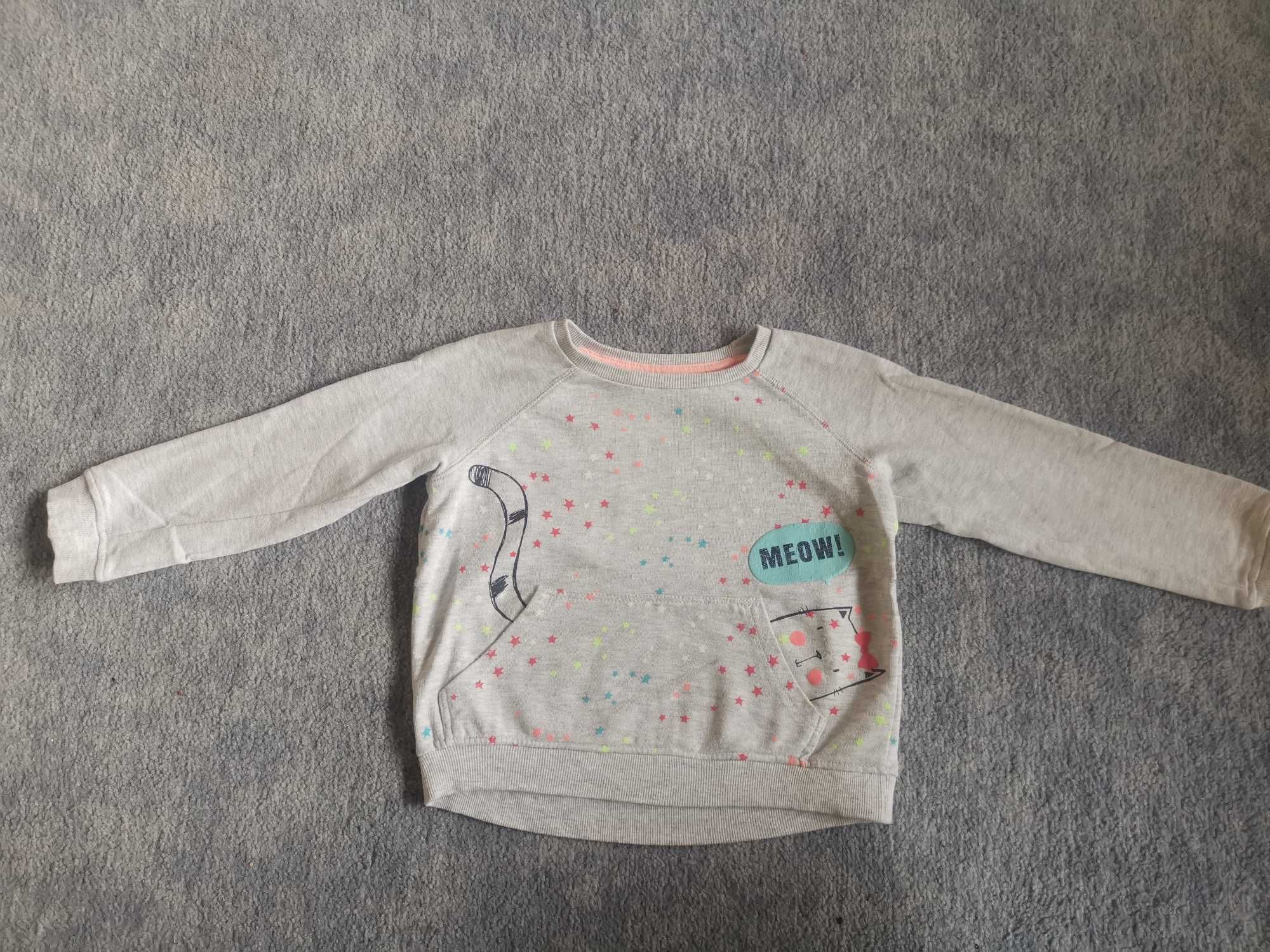 Bluza typu kangurek z kotkiem dla dziewczynki, Pepco, 116