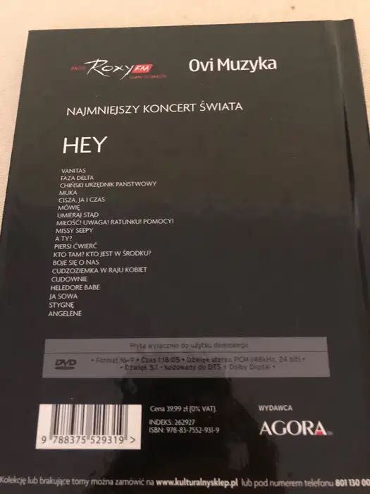 HEY Nosowska najmniejszy koncert świata dvd tanio