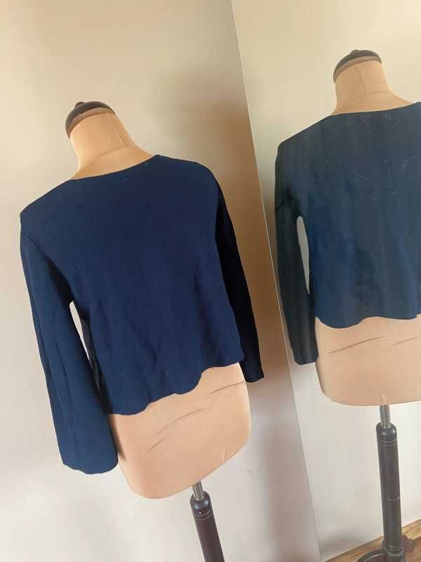 M l taranko  sweter kardigan prazkowany bolero tekstura 38 40 basic