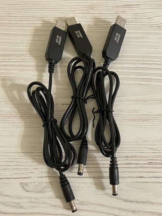 USB Кабель для роутера 5- 12V перетворювач