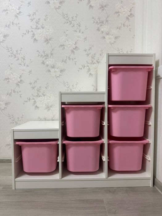 Продам стелаж з контейнерами IKEA TROFAST
