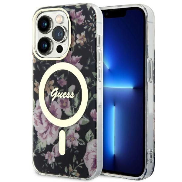 Etui Guess Flower MagSafe do iPhone 14 Pro