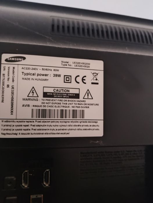 Telewizor Samsung 32 cale + dekoder DVB-T2 marki LTC
