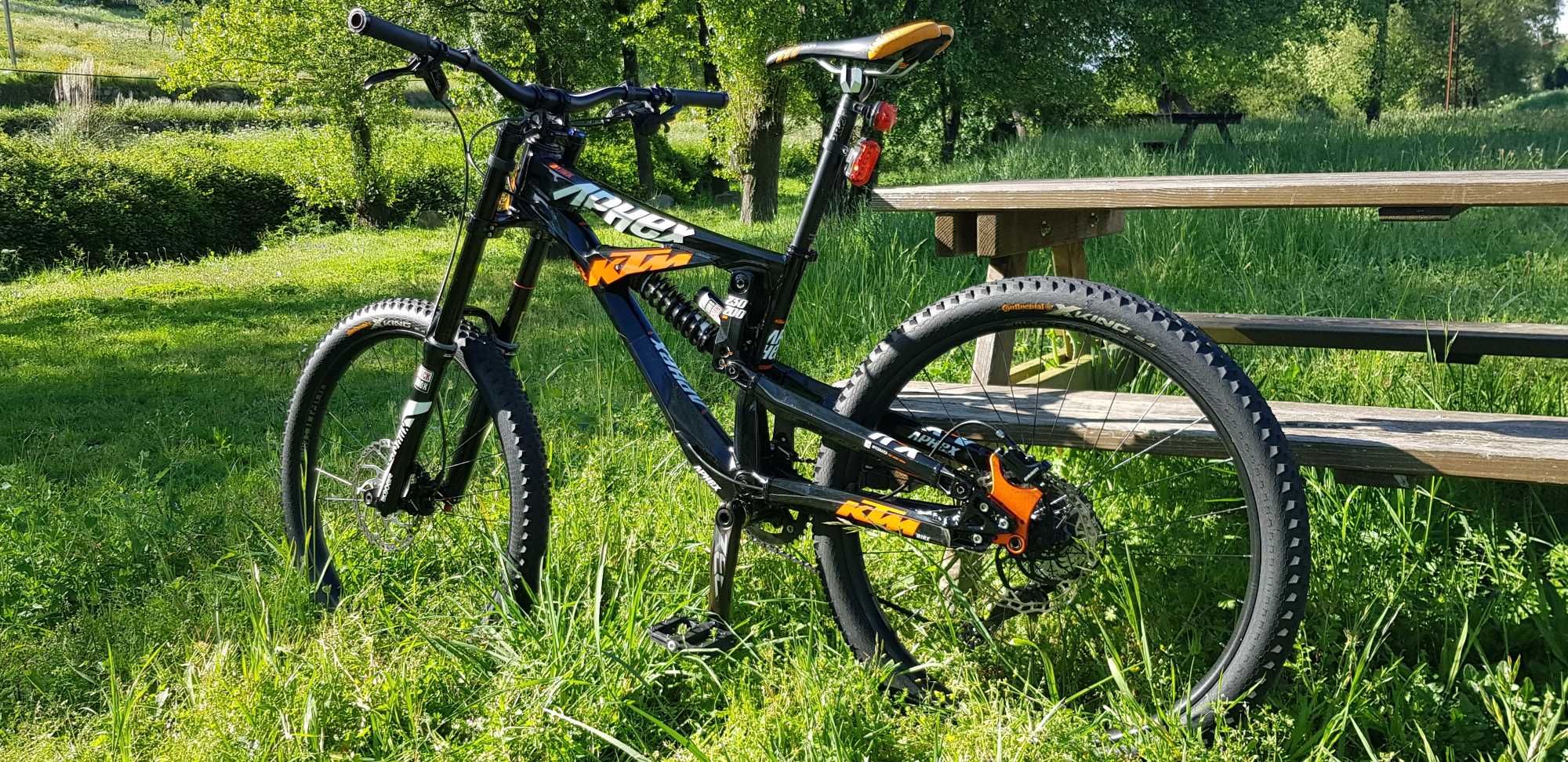 ktm aphex downhill de 2018 com fatura de compra topo de gama