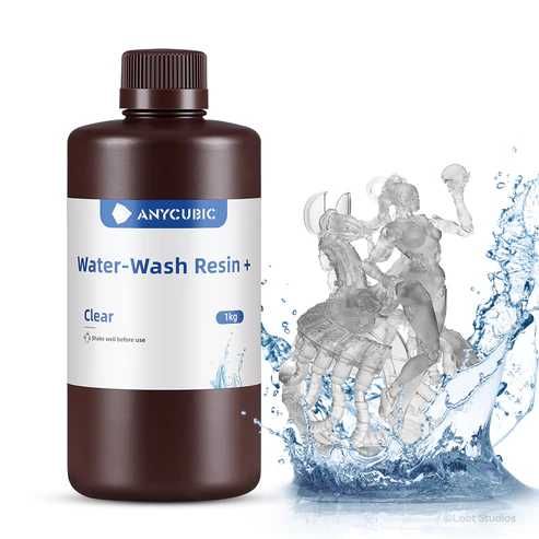 Фотополімерна водомийна смола Anycubic Water-Wash Resin+ 1 kg