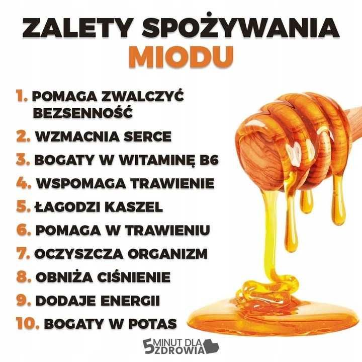 Miód naturalny Akacjowy 1,2 kg 2024 Dolina Bugu
